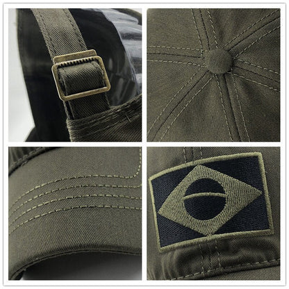 Brazil Flag Tactical Cap