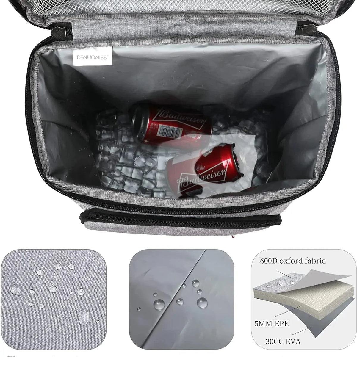 30L Thermal Backpack with Food and Drink Compartment