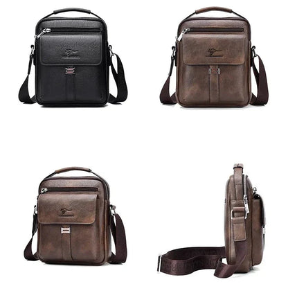 Men's Shoulder Bag with Zipper