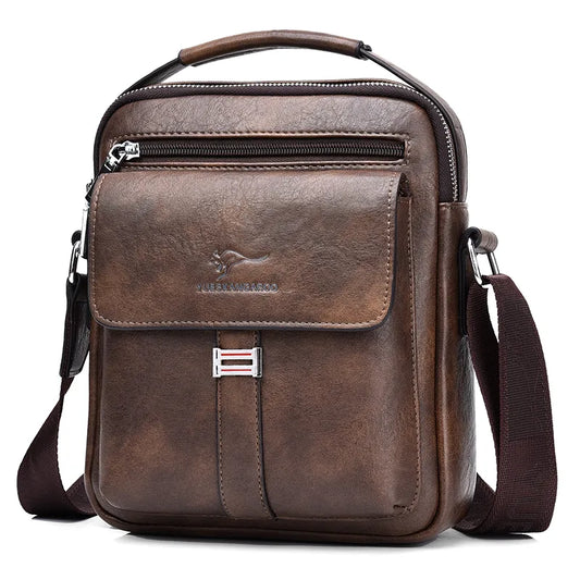 Men's Shoulder Bag with Zipper
