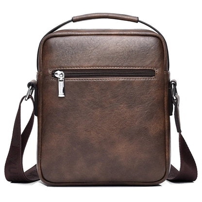 Men's Shoulder Bag with Zipper