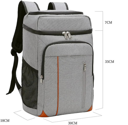 30L Thermal Backpack with Food and Drink Compartment