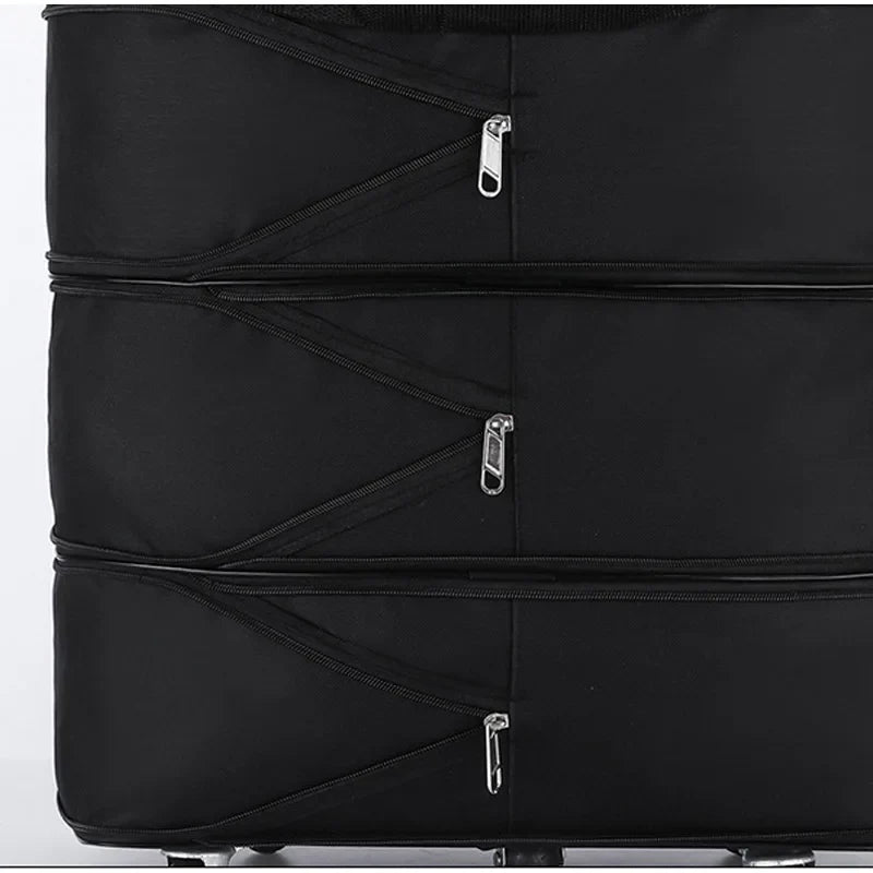 Expandable Wheeled Travel Suitcase