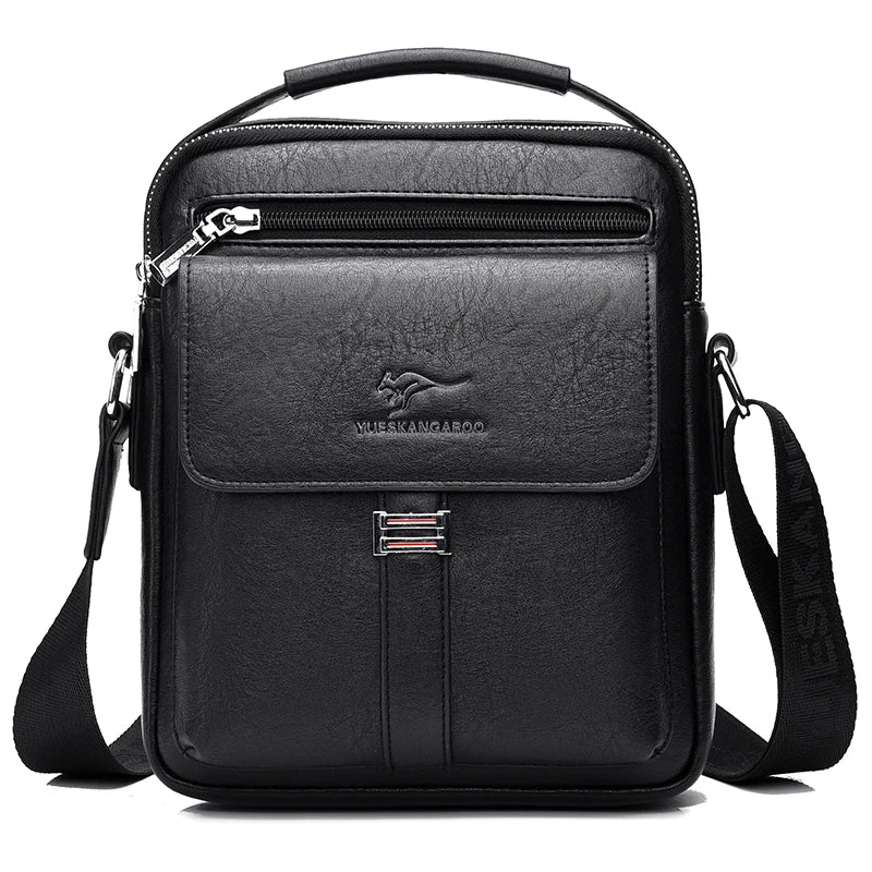 Men's Shoulder Bag with Zipper