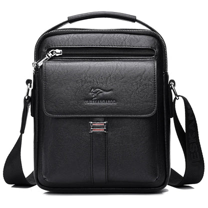 Men's Shoulder Bag with Zipper