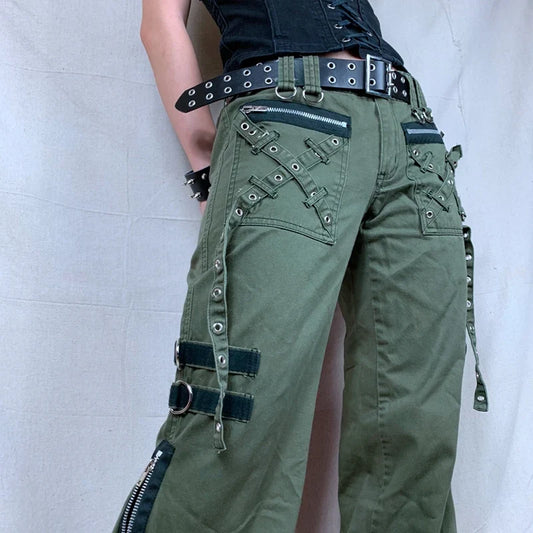 Gothic Pants with Zippers
