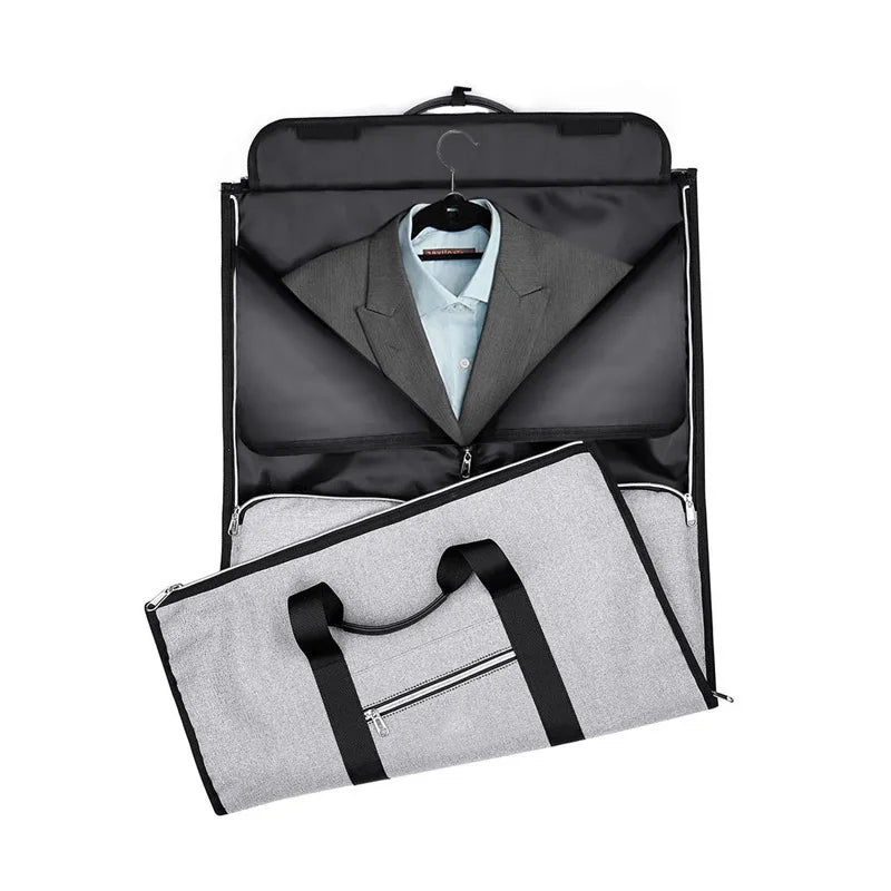 Multi-Function Luggage with Built-in Hanger
