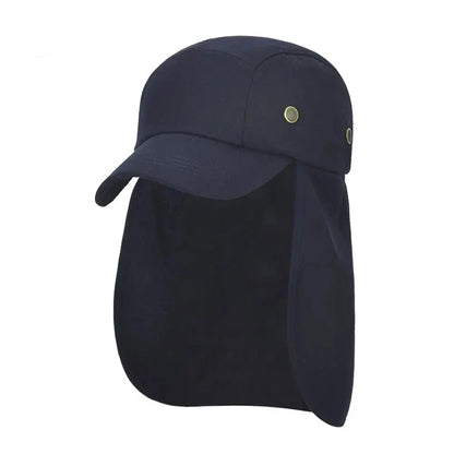 Chapéu de proteção solar ao ar livre para homens e mulheres, caminhadas, viagem, pesca, boné solar com UPF 50 + proteção solar e aba do pescoço