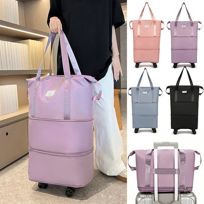 Multifunctional Foldable Wheeled Suitcase