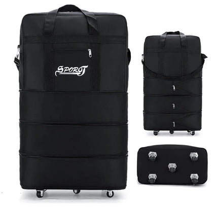 Expandable Wheeled Travel Suitcase