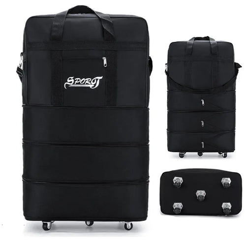 Expandable Wheeled Travel Suitcase
