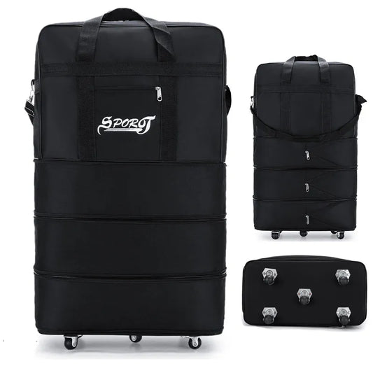 Expandable Wheeled Travel Suitcase