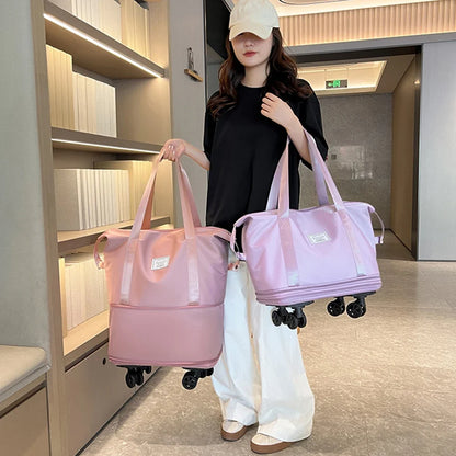 Multifunctional Foldable Wheeled Suitcase