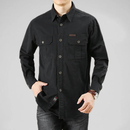 Military Cotton Casual Shirt