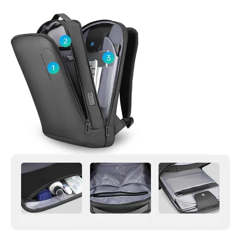 Minimalist Anti-Theft Notebook Backpack