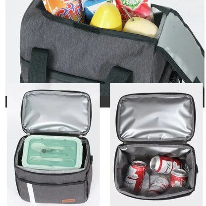 15L Double-Layer Shoulder Thermal Bag