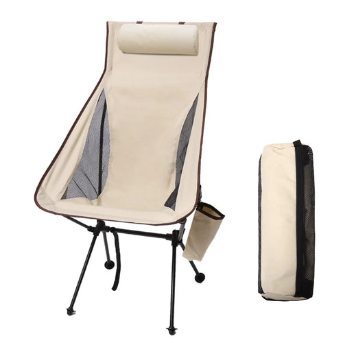 Cadeira de acampamento dobrável portátil, ultra leve, leve, liga de alumínio, lazer, esboço, praia, acampamento, pesca, respirável