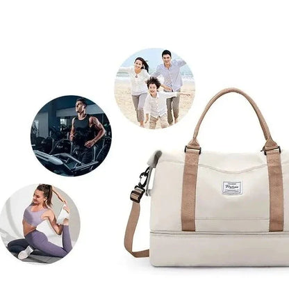 Floless Travel Bag with Shoe Compartment