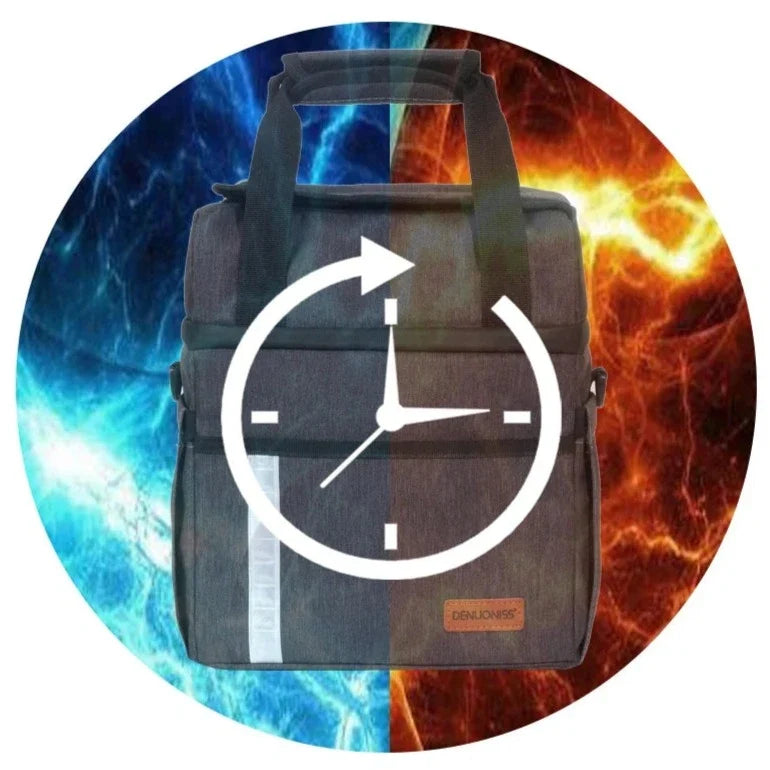 15L Double-Layer Shoulder Thermal Bag