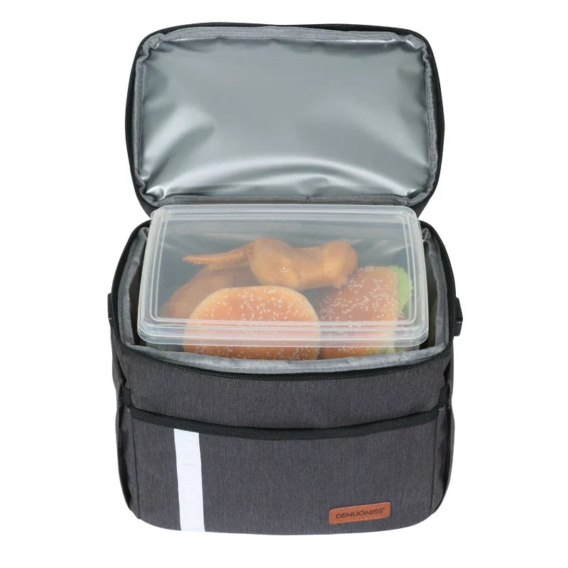 15L Double-Layer Shoulder Thermal Bag