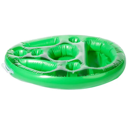 Summer Party Bucket Cup Holder, piscina inflável Float Beer Drink Cooler, bandeja de barra de mesa, acessórios de piscina de praia portátil