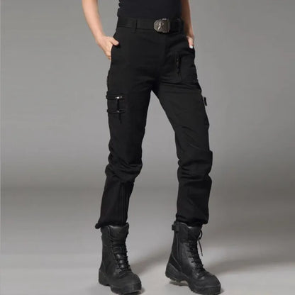 Mulheres 101 calças cargo, roupa militar, calças táticas, câmera de bolso múltiplo, calças de algodão, novo