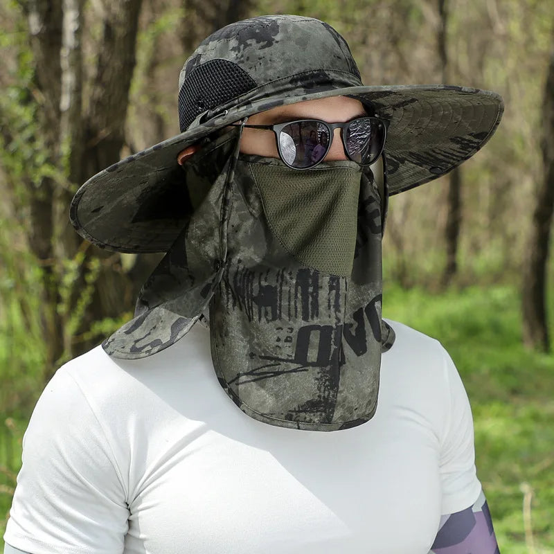 Tactical Hat with Face Mask
